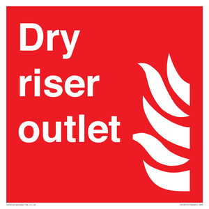 Dry riser outlet